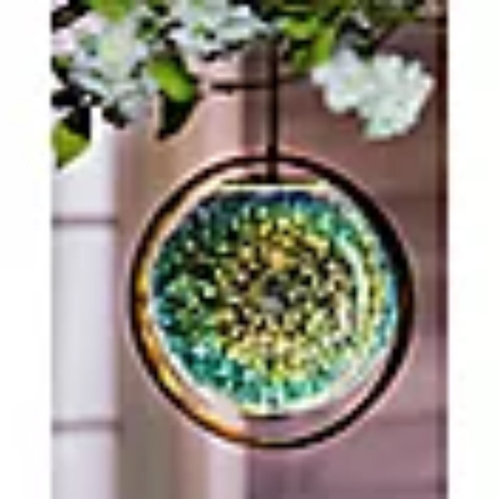 Evergreen Stargazing Silver Solar Orb Outdoor Decor for Homes and Garden- BNWB - Picture 3 of 3